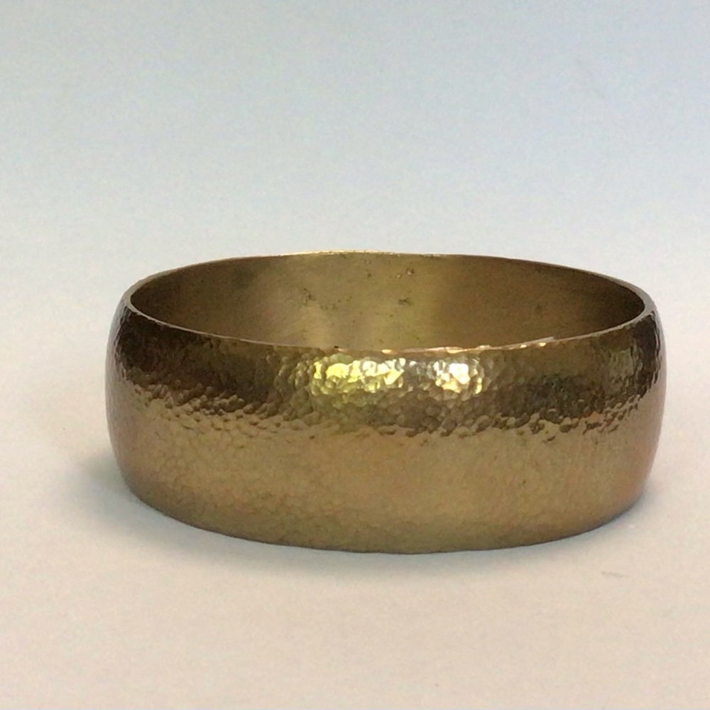 Wide Brass Bangle Bracelet NWT